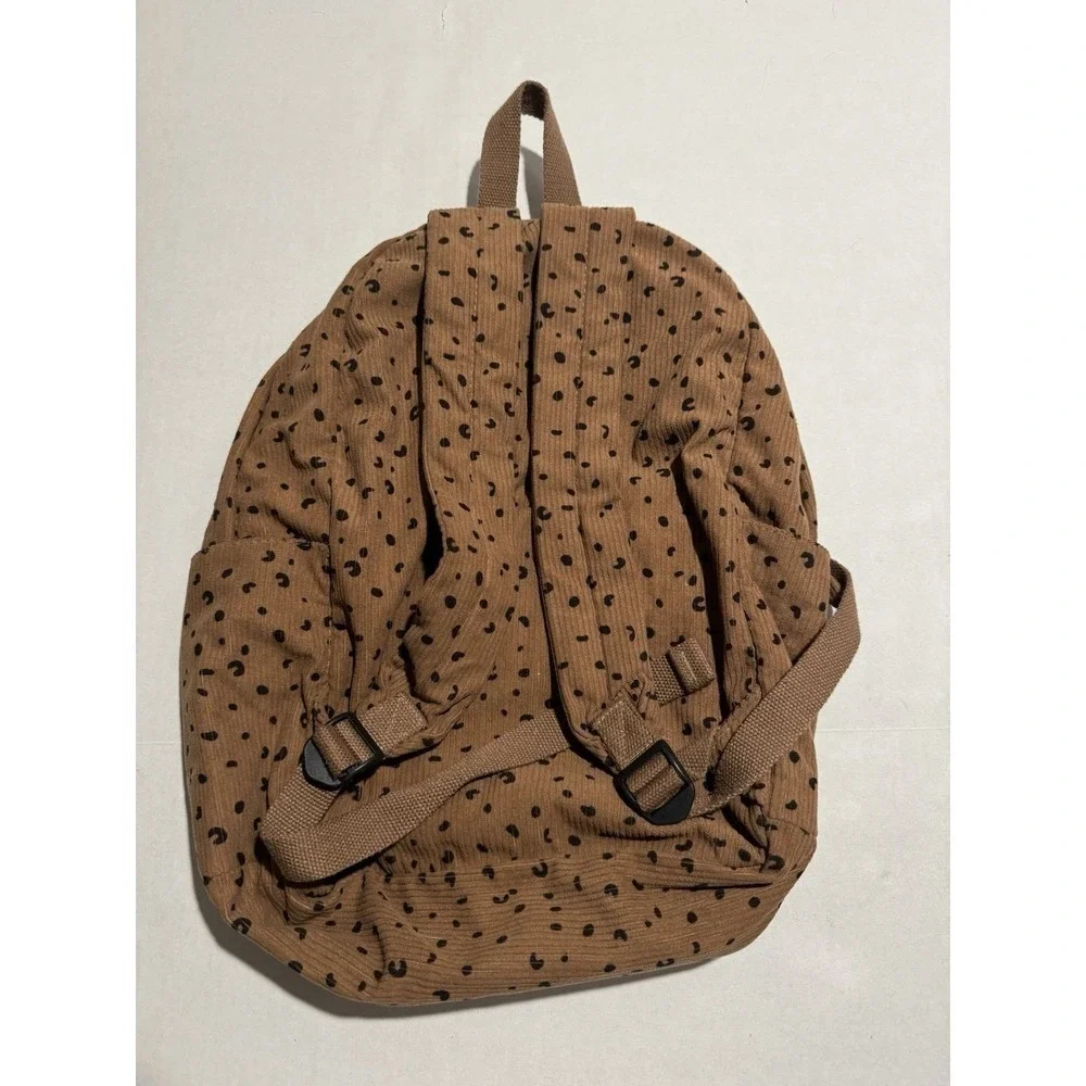Unbranded Textured Leopard Print Soft Backpack #A105